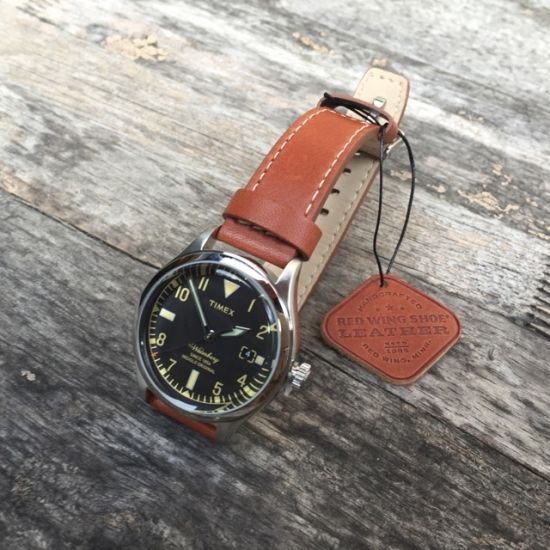 TIMEX Waterbury Red Wing Shoe Leather 38mm