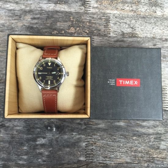 TIMEX Waterbury Red Wing Shoe Leather 38mm