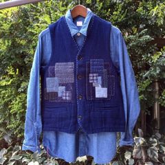 GAIJIN MADE ガイジンメイド インディゴハンドパッチベスト