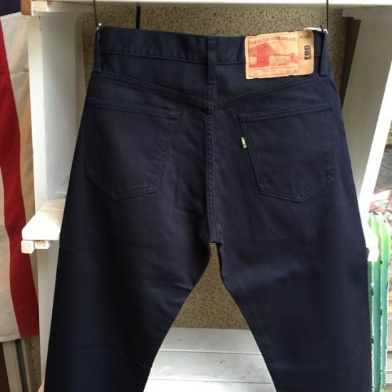 FOB FACTORY(エフオービー ファクトリー) ピケ5Pパンツ  ネイビー F1134