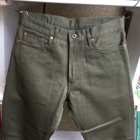 FOB FACTORY(エフオービー ファクトリー) ピケ5Pパンツ  オリーブ F1134
