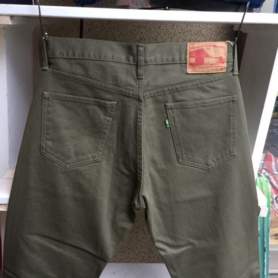 FOB FACTORY(エフオービー ファクトリー) ピケ5Pパンツ  オリーブ F1134