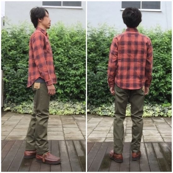 FOB FACTORY(エフオービー ファクトリー) ピケ5Pパンツ  オリーブ F1134
