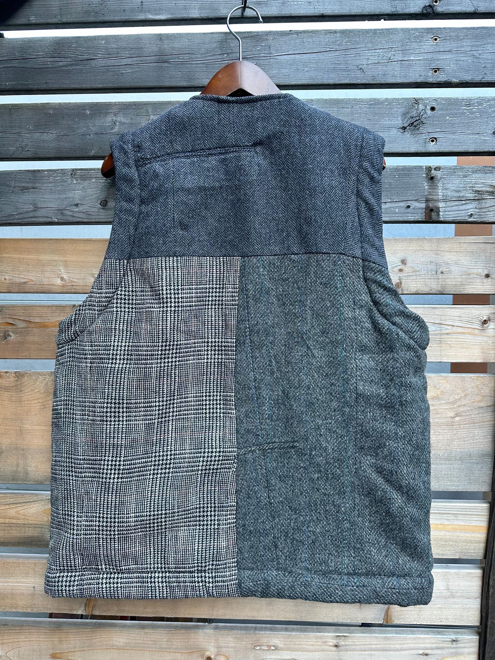 ARTISAN VEST / アルチザンベスト / リバーシブル / ツイード / ブラックL