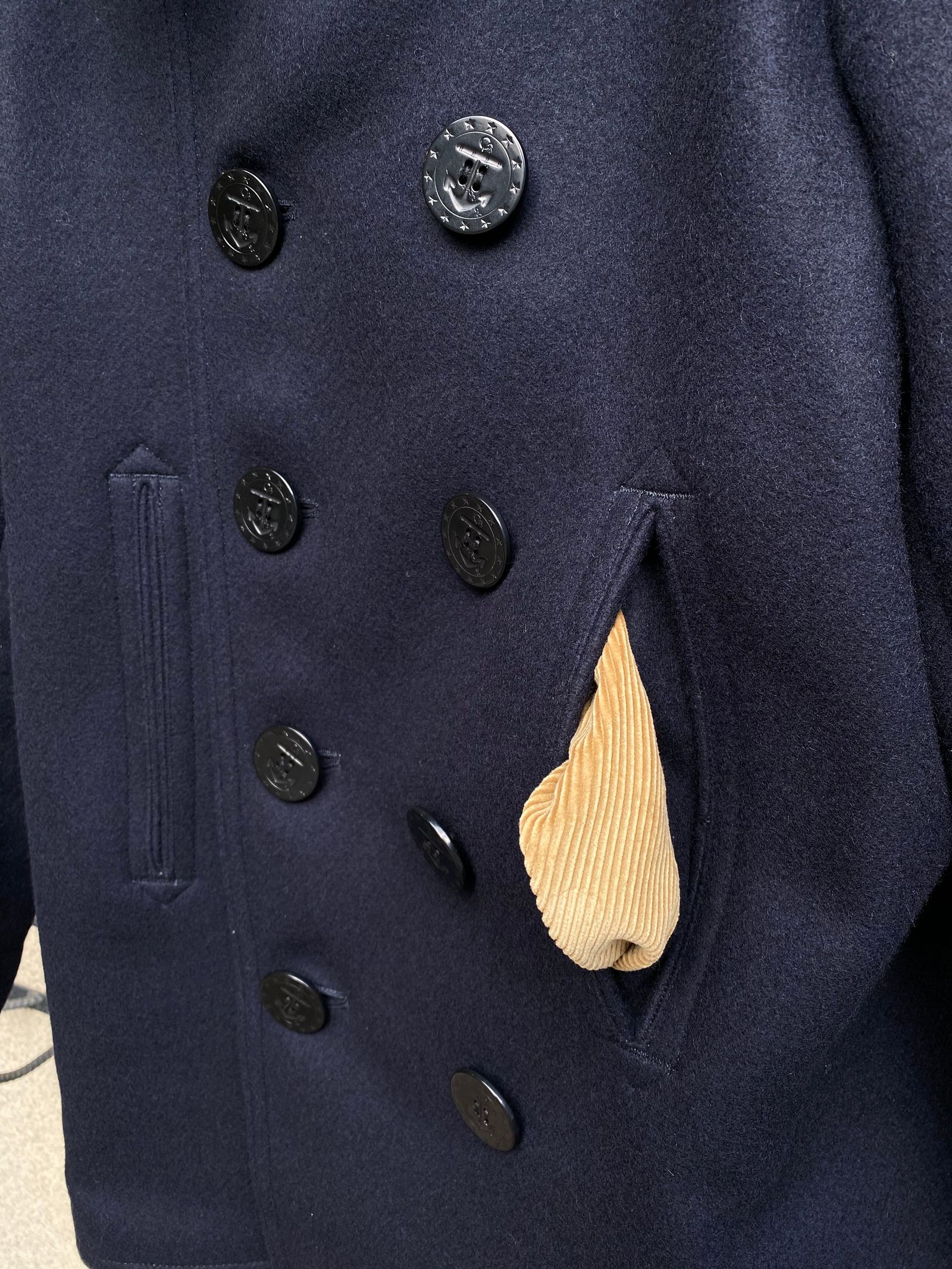 BUZZ RICKSON'S - BR11554 / PEA-COAT “NAVAL CLOTHING FACTORY