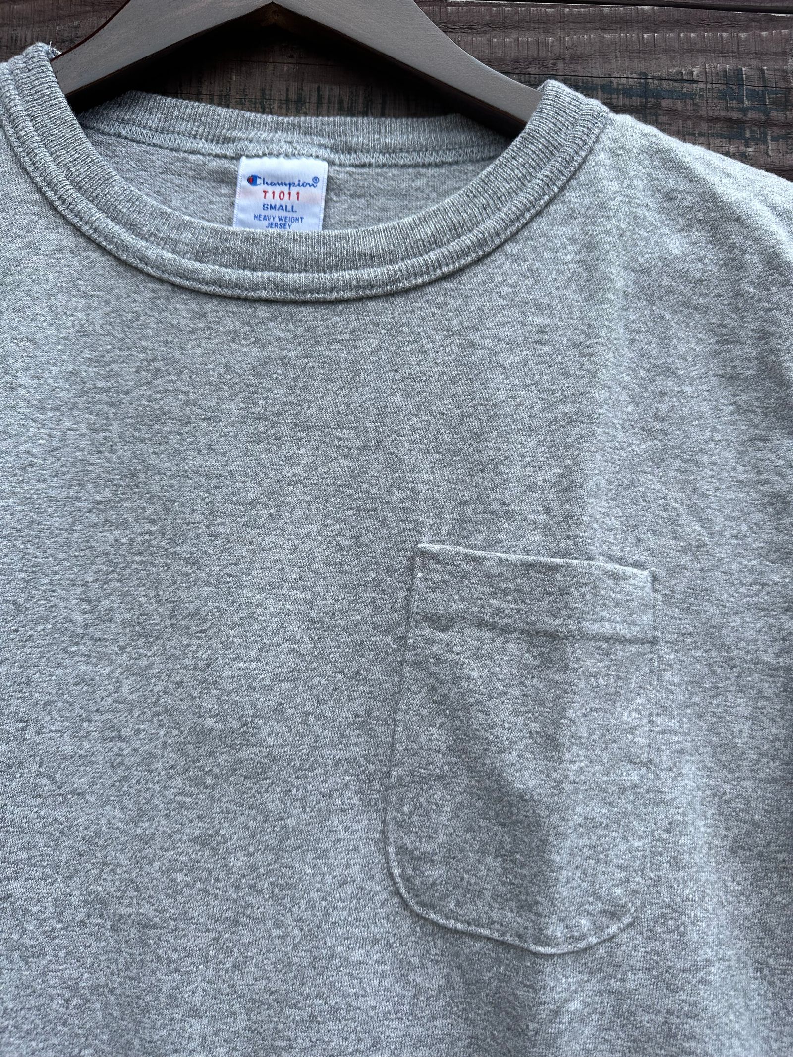 T1011 / ティーテンイレブン / ショートスリーブポケットTシャツ / MADE IN USA / グレー / デッドストック