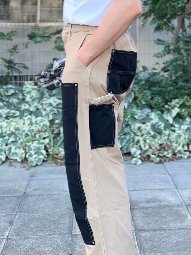 DUBBLE KNEE PANTS / ダブルニーパンツ / ブラック