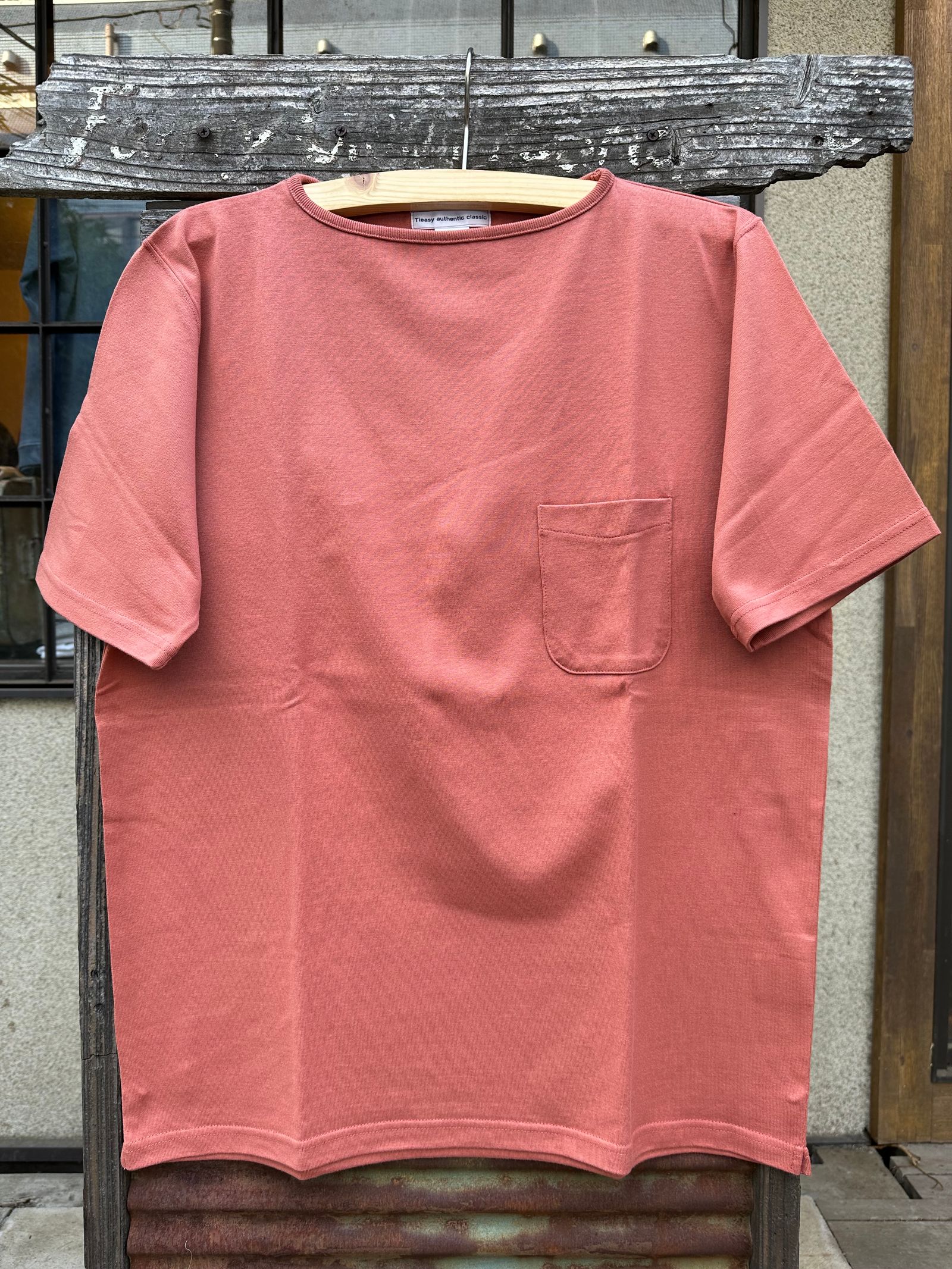 te500 / SUMMER KNIT PK T-SHIRTS / サマーニット / ポケットTシャツ / PASSION RED