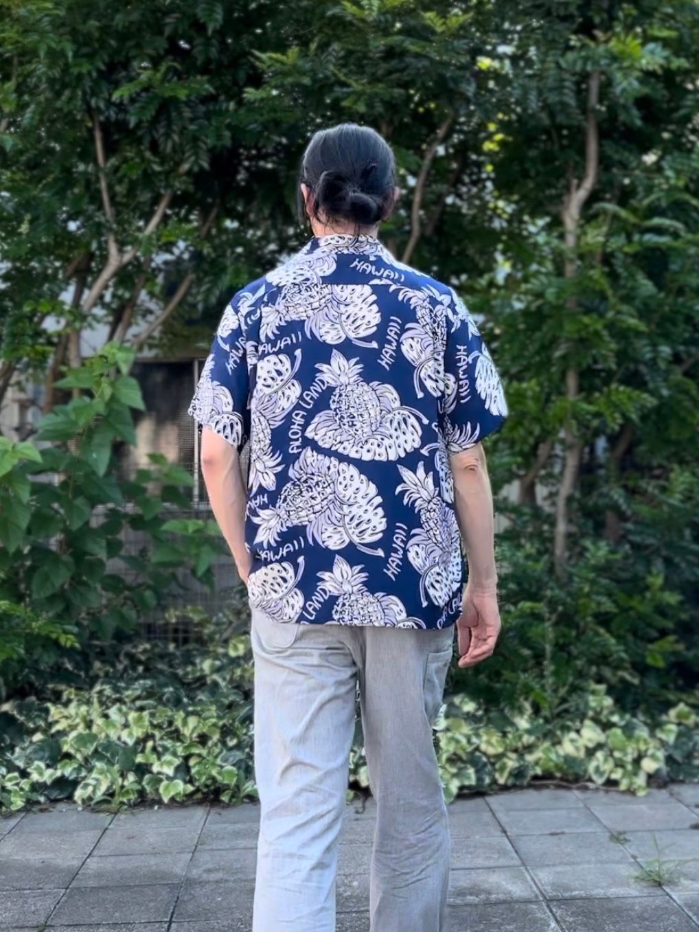 ALOHA SHIRTS “ THE PINEAPPLE ISLANDS” ” /半袖レーヨンシャツ / アロハシャツ / ハワイアン / パイナップル柄 / SS39015 / ネイビー (128)
