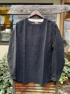 F3483 / C/W SLEEPING SHIRT / コットンウールスリーピングシャツ  / チャコール