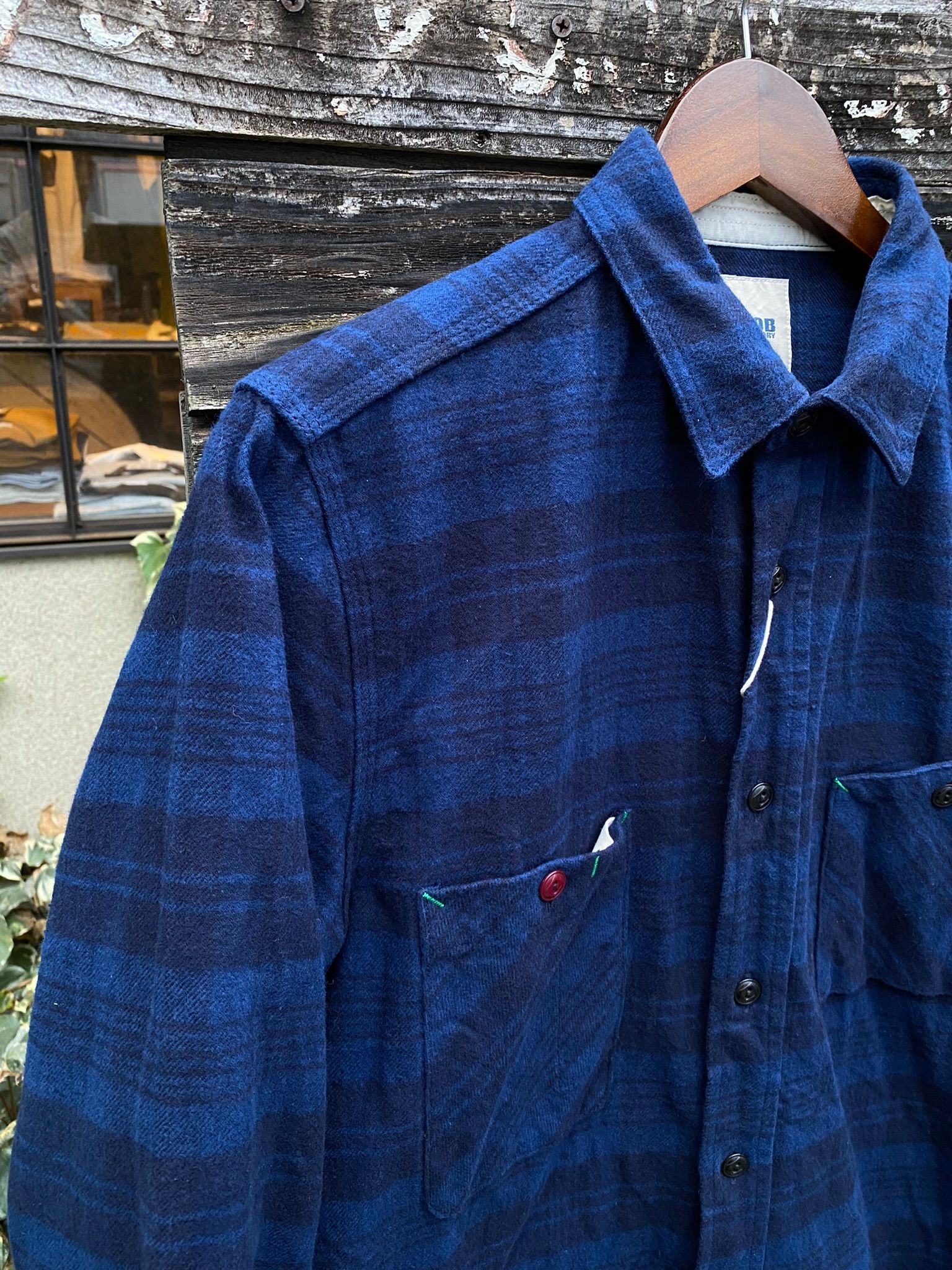 F3481 / HEAVY NEL WORK SHIRT / ヘビーネルワークシャツ / NAVY