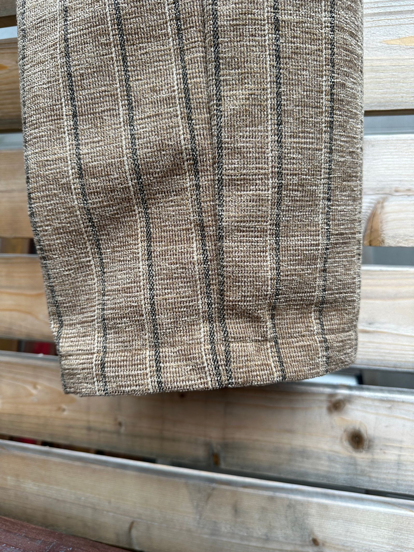LUMBER TUCK PANTS / ストライプモールスキンイージーパンツ