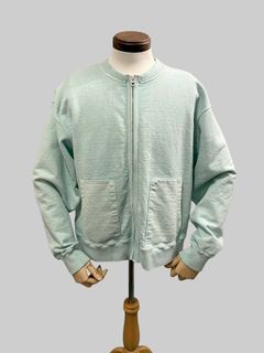 No,10 Crew Zip Parka クルーネックジップスウェットカーディガン / サックス / UNISON SPECIAL ユニゾンスペシャル