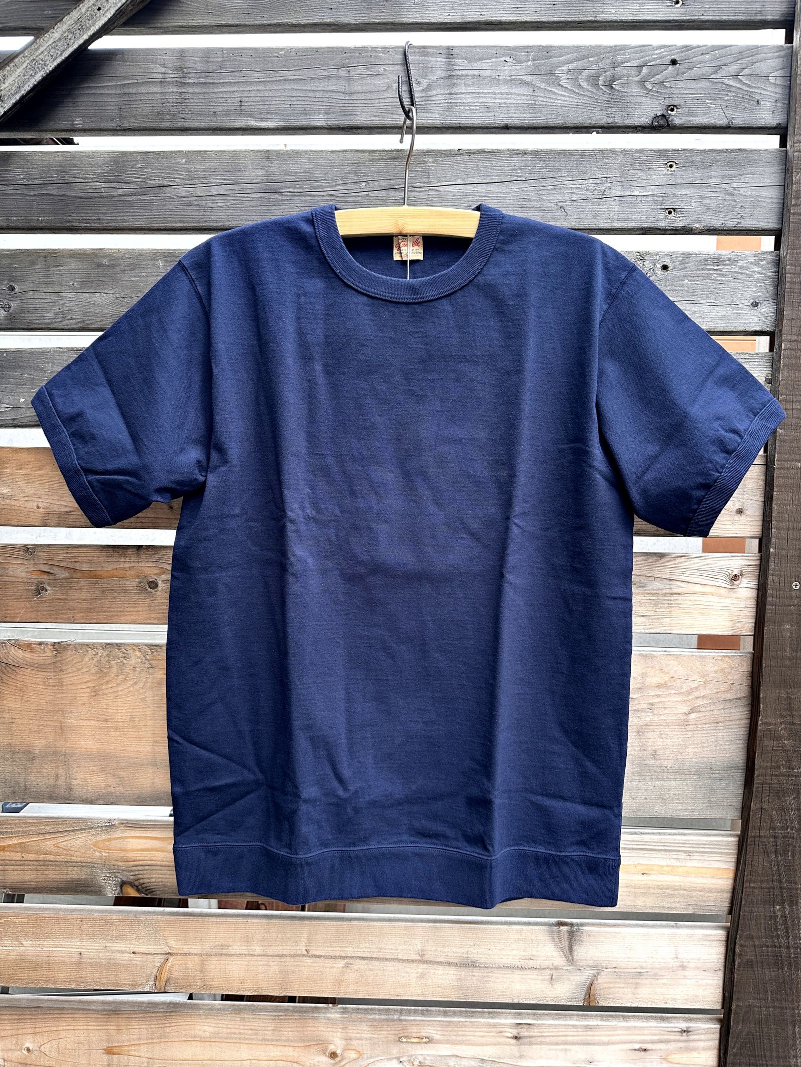 WHITESVILLE / ホワイツビル 14/- HALF SLEEVE RIB T-SHIRT / 半袖リブTシャツ / WV79147 ネイビー(128)