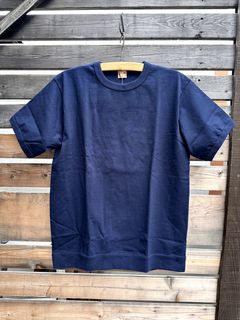 WHITESVILLE / ホワイツビル 14/- HALF SLEEVE RIB T-SHIRT / 半袖リブTシャツ / WV79147 ネイビー(128)