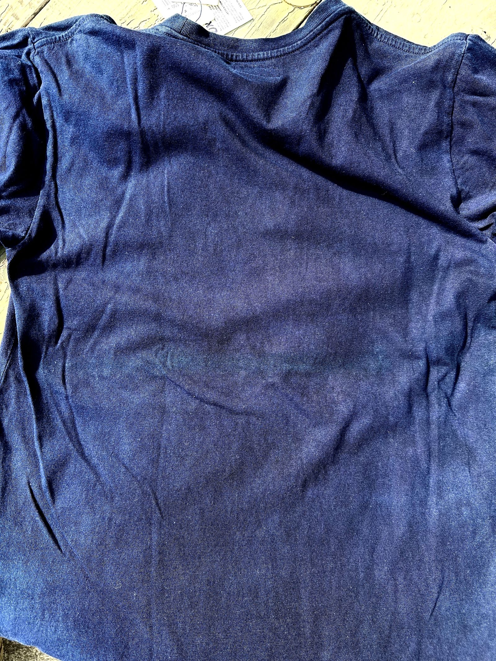 "訳あり"BLUE BLUE JAPAN インディゴオオマルグラデーションTシャツ