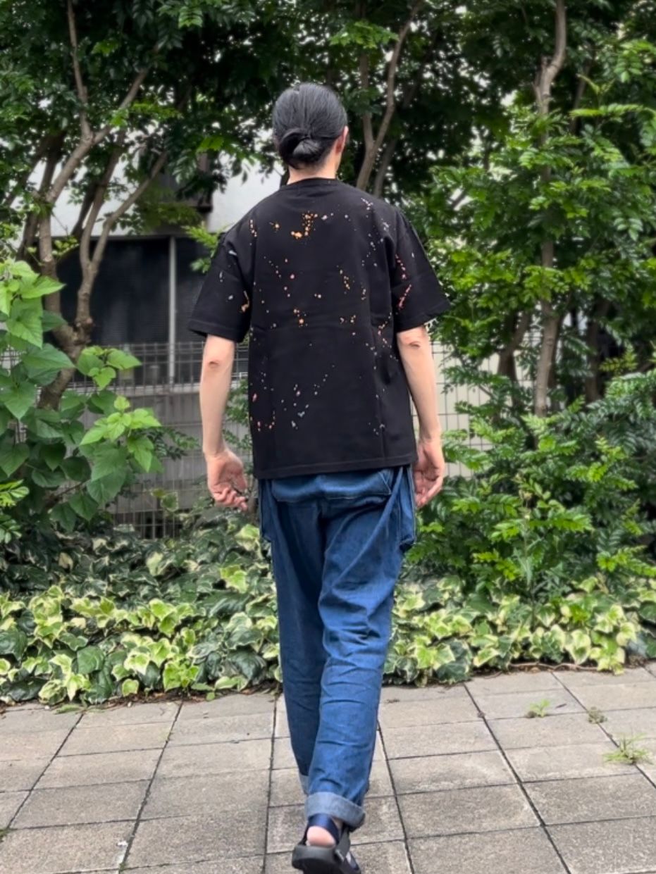 Nasngwam.xJAVARA / SPLASH TEE / Tシャツ / ブラック