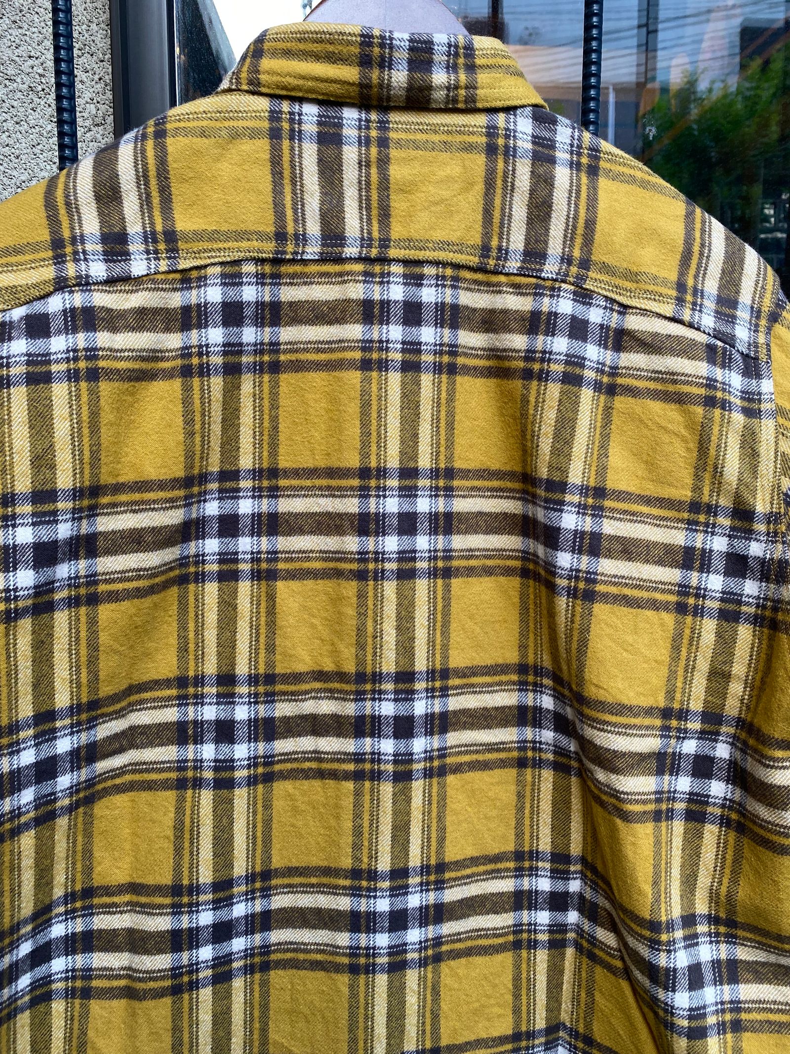エフオービーファクトリー / FOB FACTORY /  F3474 ヘビーネル ワークシャツ / イエロー