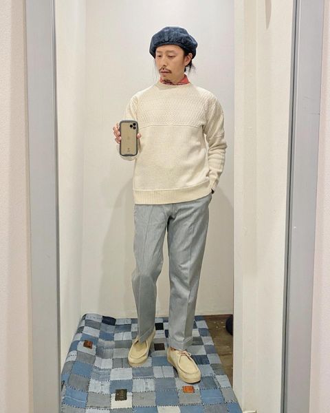 STYLE NO. 4「コットンニットで春らしく。」