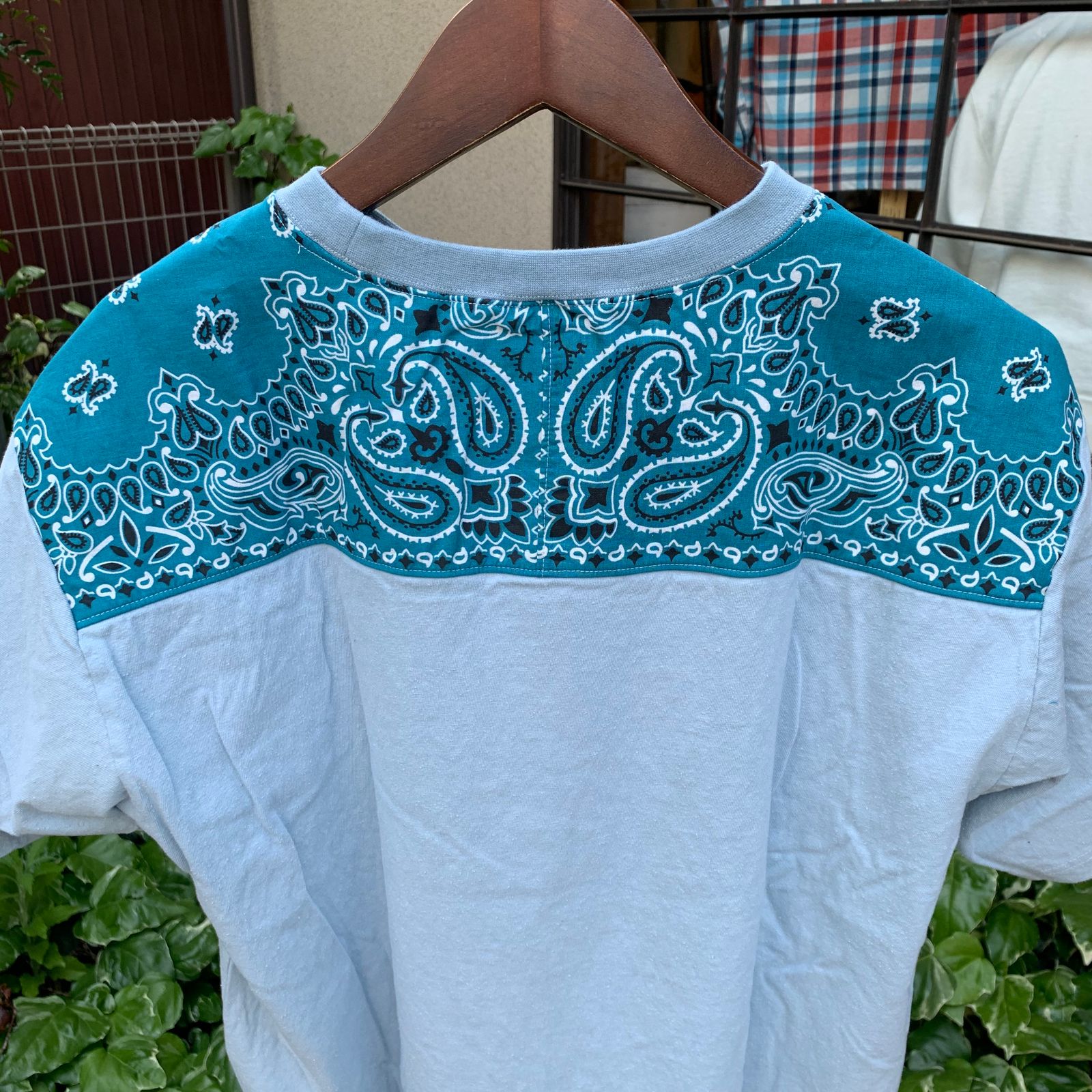 BANDANA TEE / バンダナTシャツ / サックス
