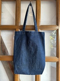アンカーBエンボスロゴ デニムトートバッグ