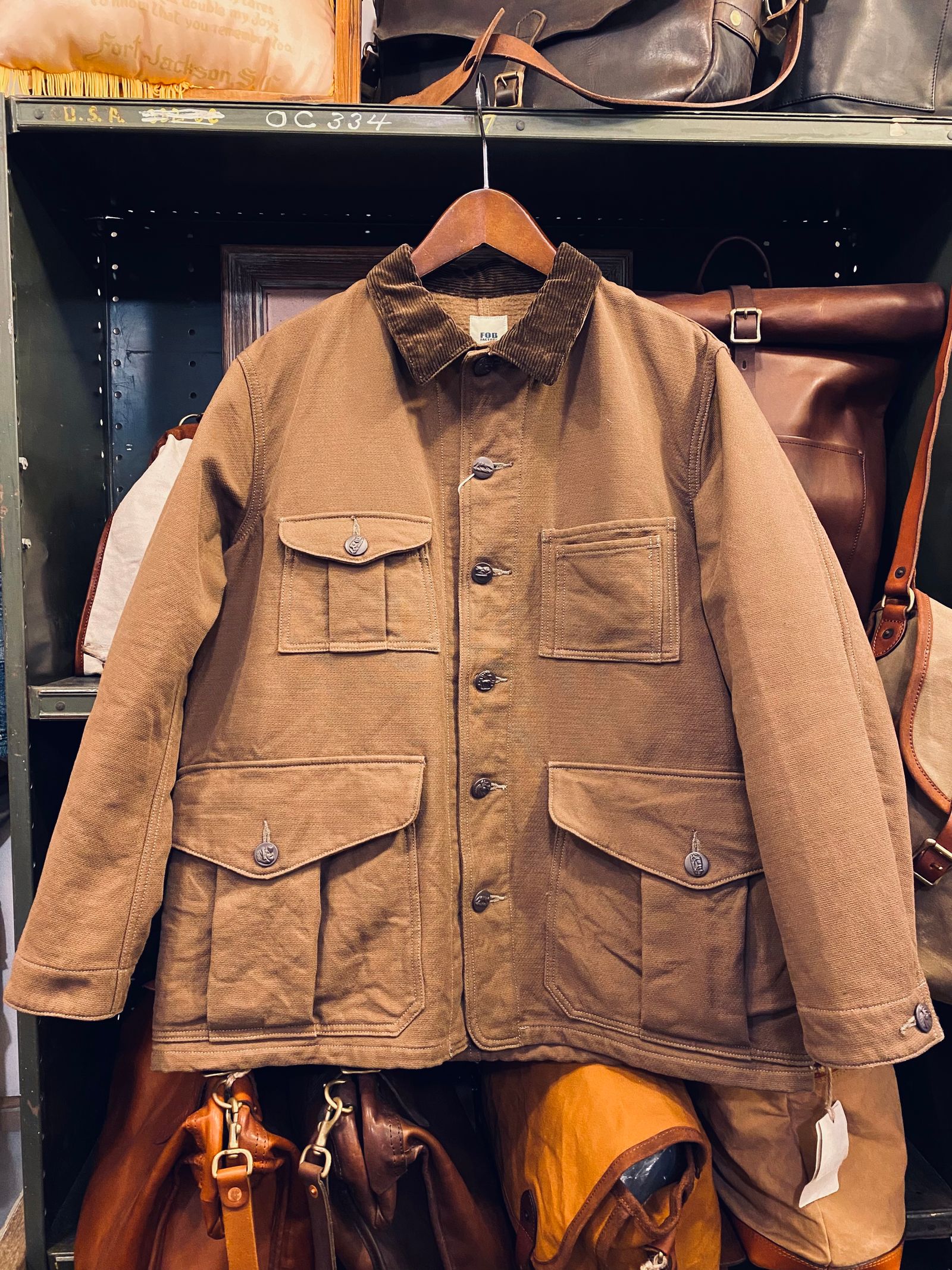 F2427 HUNTING JACKET / BROWN