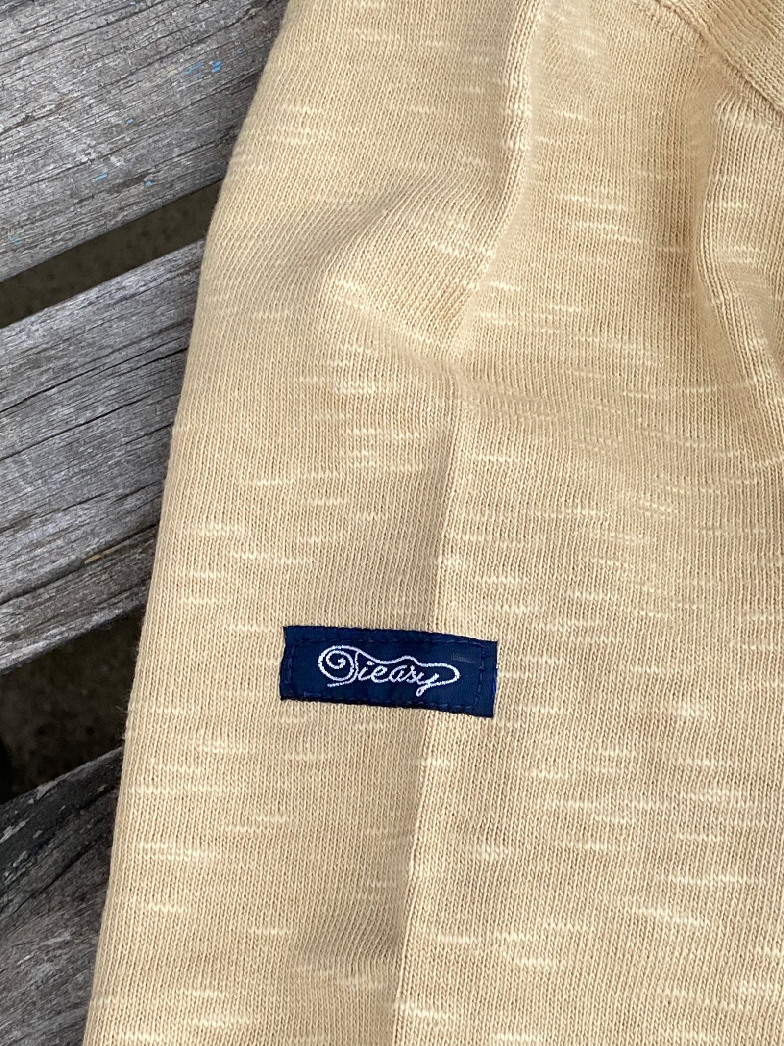 ティージー / Tieasy / te001 HDCS ボートネックバスクシャツ /  LINEN BEIGE