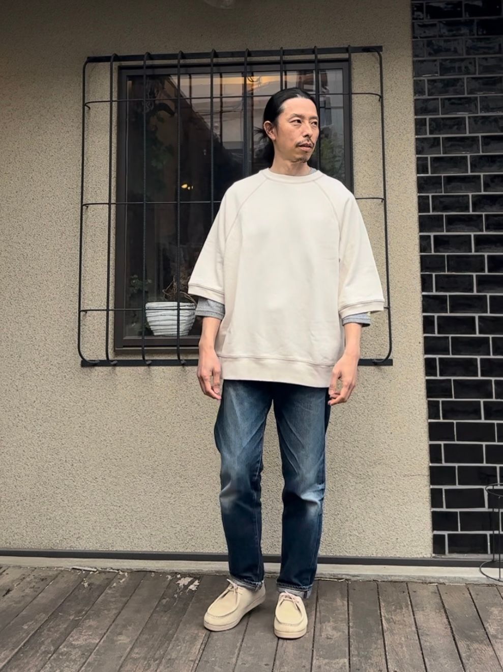 SCREEN STARS / スクリーンスターズ / Sunburned sweat tee / 半袖スウェットTシャツ /  アイボリー(ナチュラル)