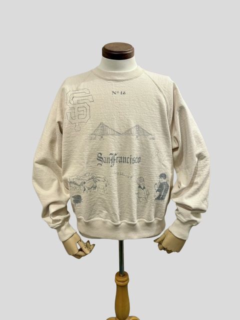 No,10 Crew(Sanfransisco) クルーネックスウェット サンフランシスコ / ナチュラル / UNISON SPECIAL ユニゾンスペシャル