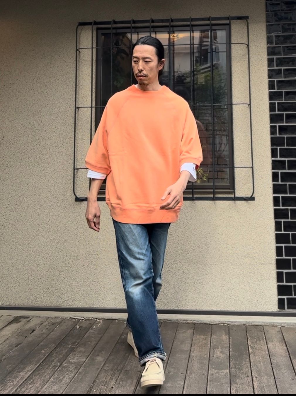 SCREEN STARS / スクリーンスターズ / Sunburned sweat tee / 半袖スウェットTシャツ / オレンジ