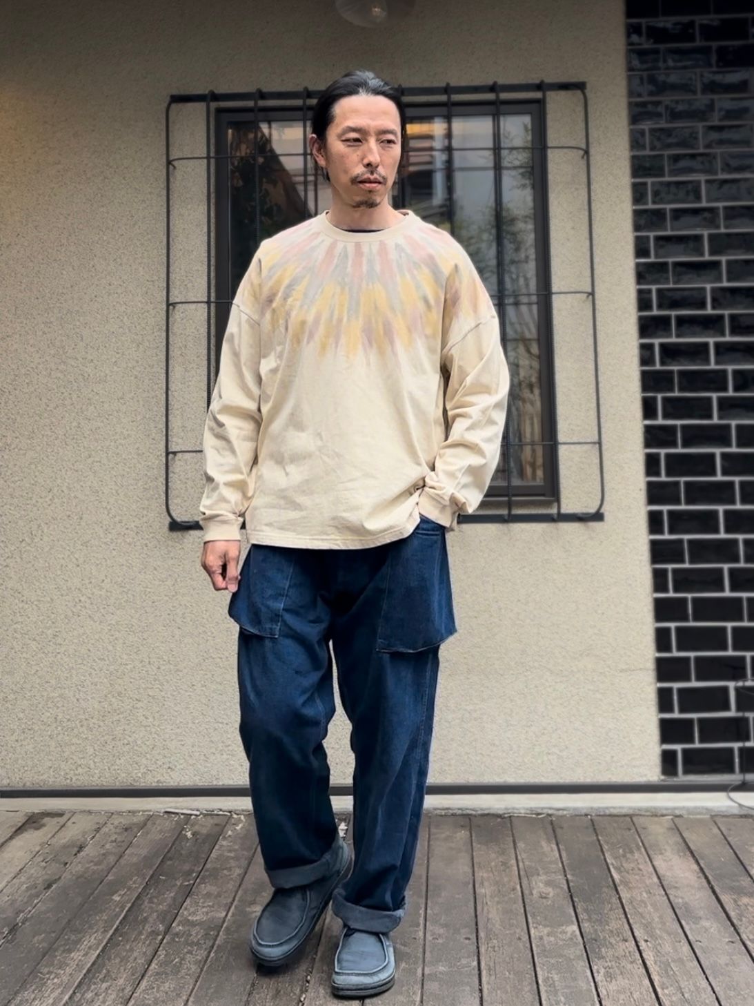 Nasngwam.×JAVARA / FEATHER L/S TEE / 寅