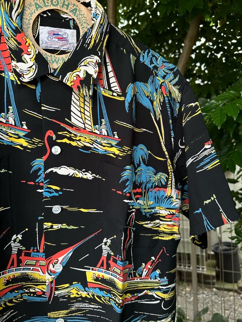 DK39040 / SPECIAL EDITION “FISHING BOAT”  半袖レーヨンシャツ / アロハシャツ / ハワイアン / スペシャル