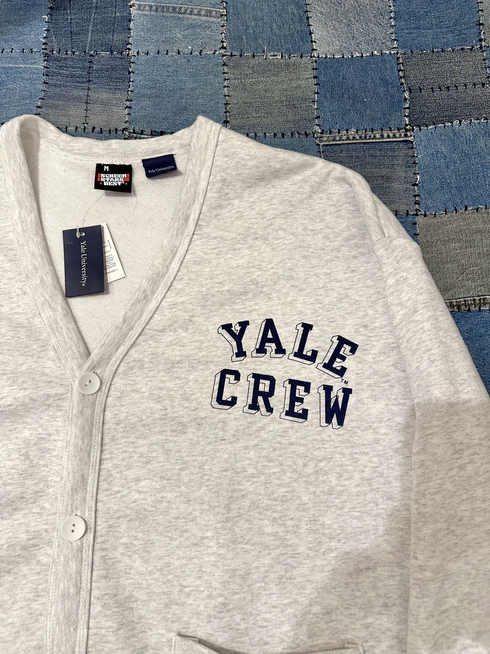 スクリーンスターズ YALE UNIVERSITY/ カレッジプリントスウェットカーディガン / アッシュグレー