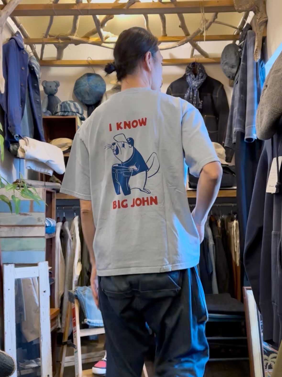 ビッグジョン / BEABER TEE / ビーバーTシャツ / サックス