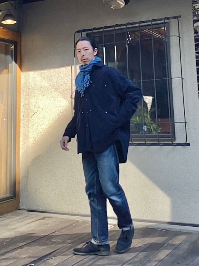 F3482 CORDUROY BALL SHIRT / NAVY