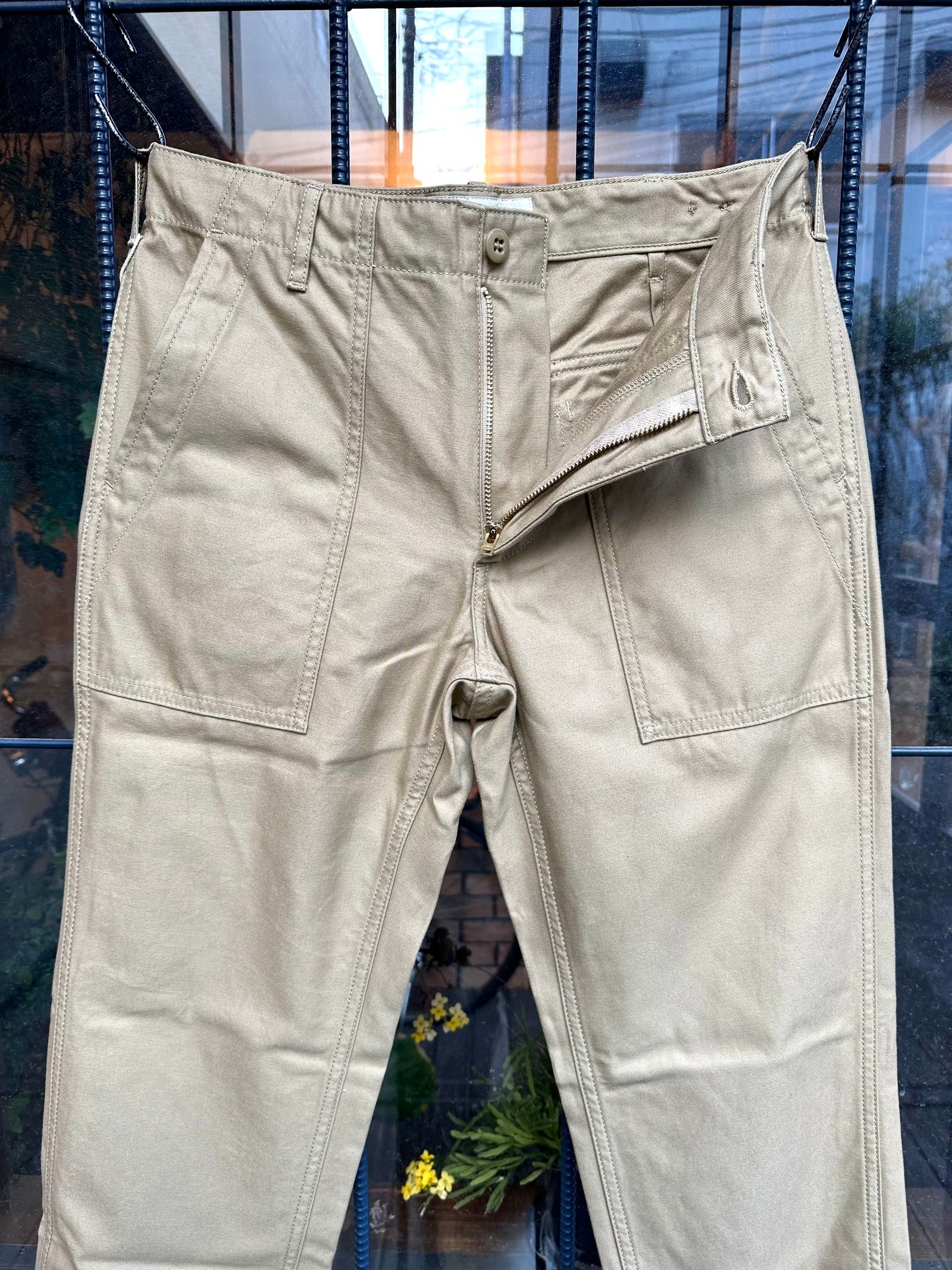 F0431 / BAKER PANTS / ベイカーパンツ / ファティーグパンツ / ワークパンツ / カーキ