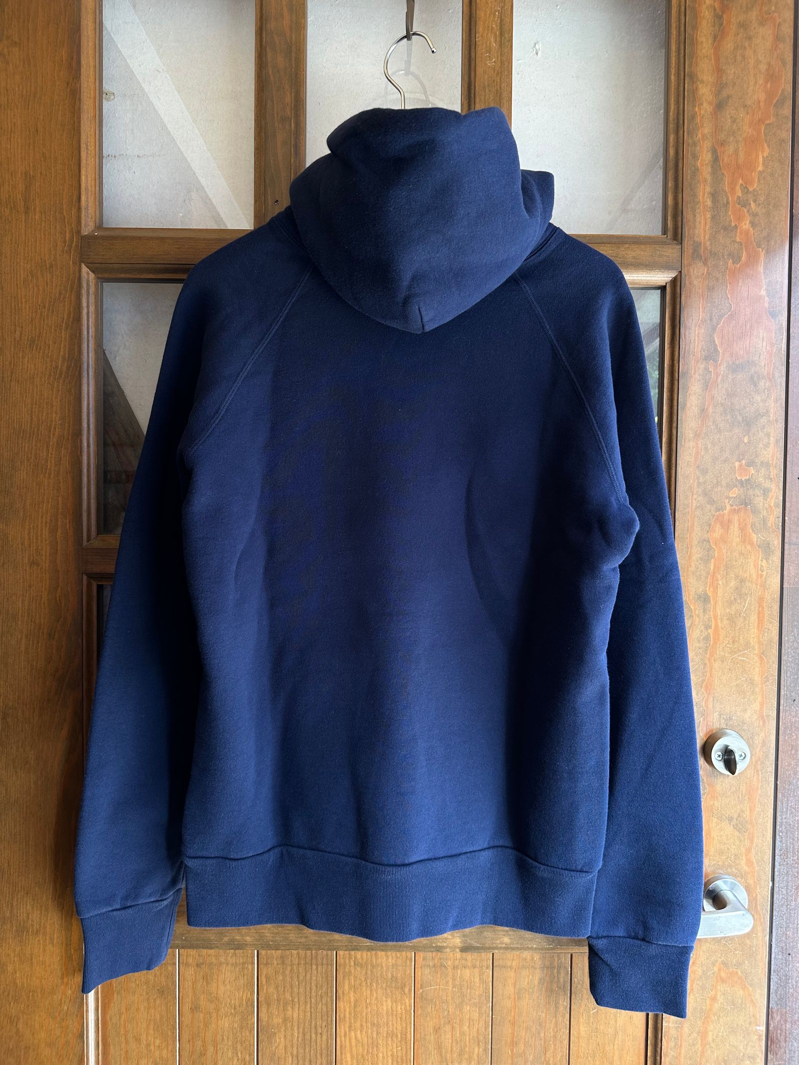 HR MARKET 2トーンフロッキー スウェットプルパーカー / ネイビー