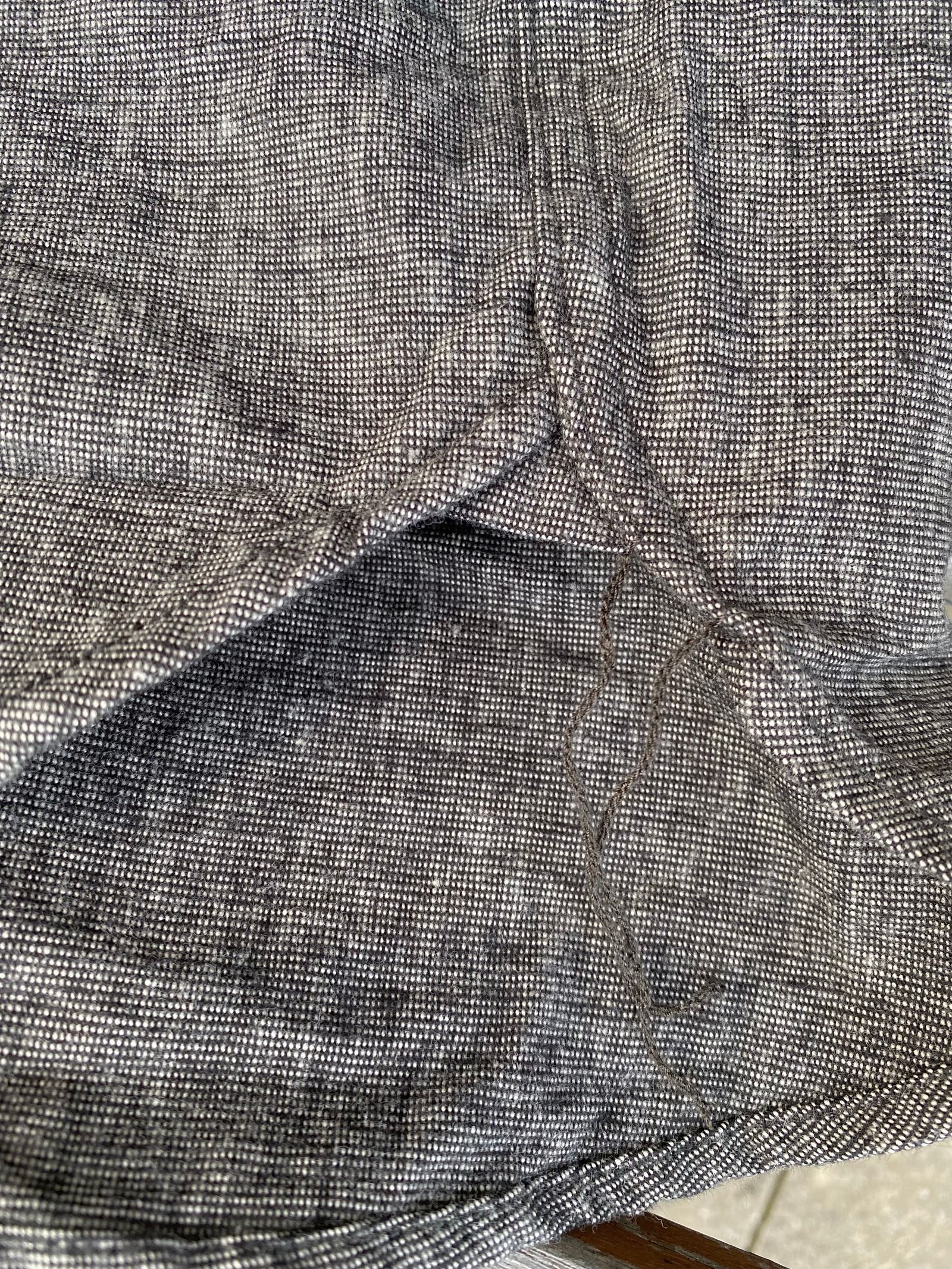 F3471 / C/L TWEED BAND COLLAR SHIRT / CLツイードバンドカラーシャツ / ブラック