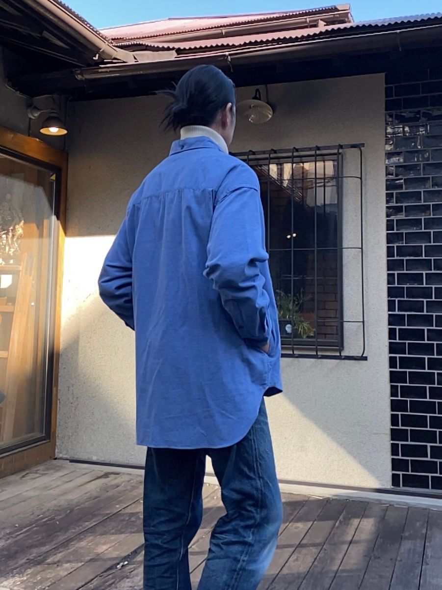 F3482 CORDUROY BALL SHIRT / SAX
