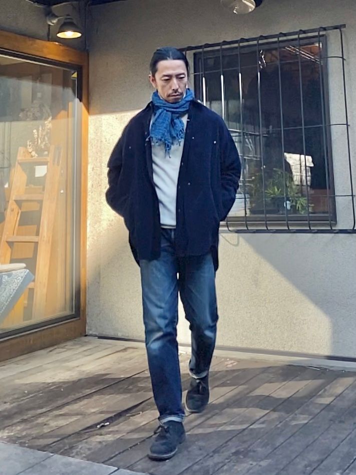 F3482 CORDUROY BALL SHIRT / NAVY