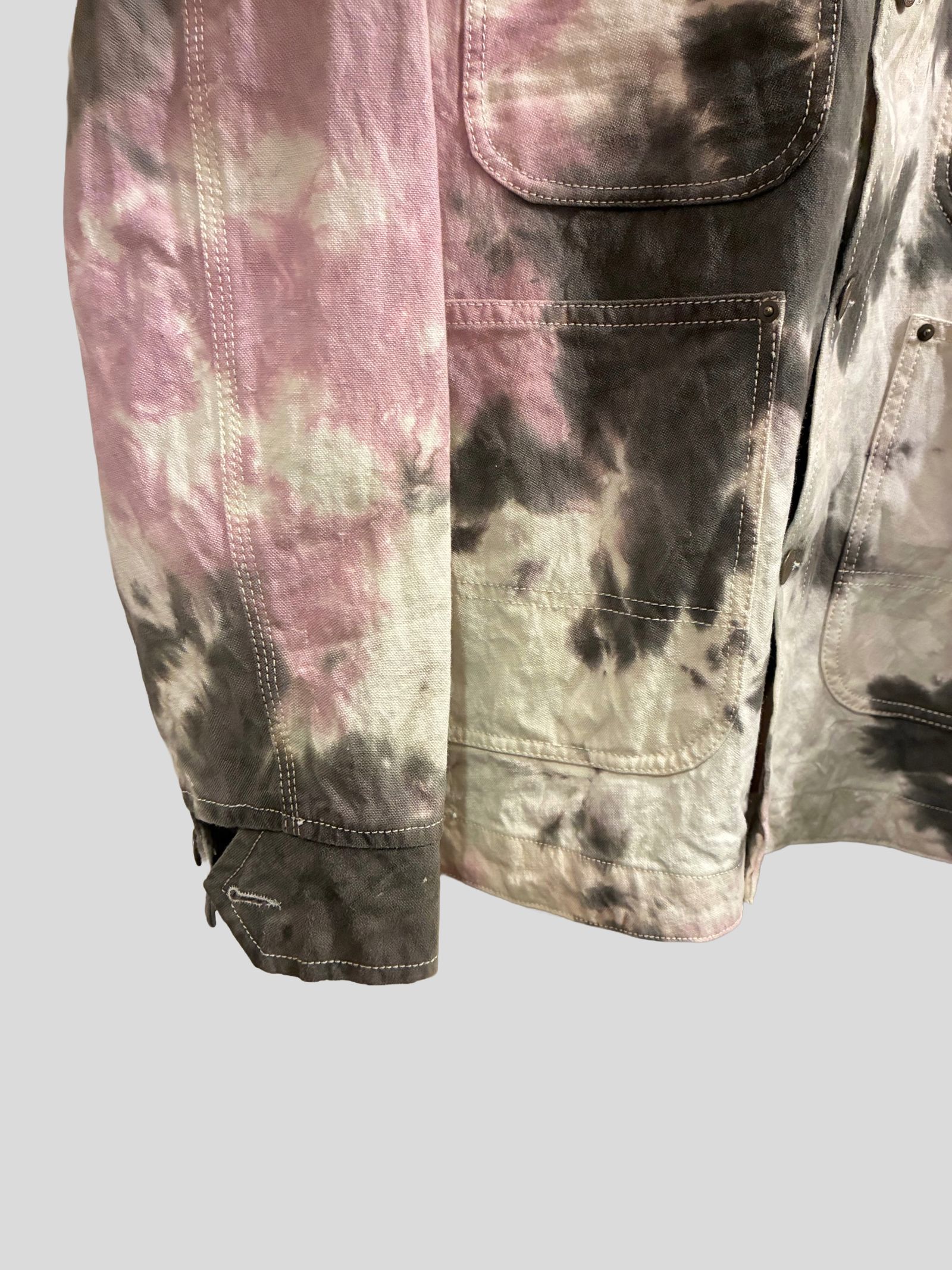 Nasngwam.xJAVARA / WARREN JACKET / タイダイ カバーオールジャケット / SAKURA