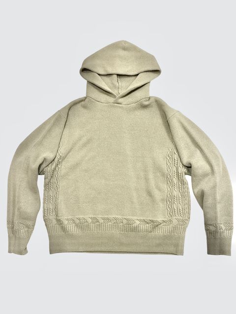 ACTUALLY PARKA / ニットパーカー / グレージュ / ナスングワム