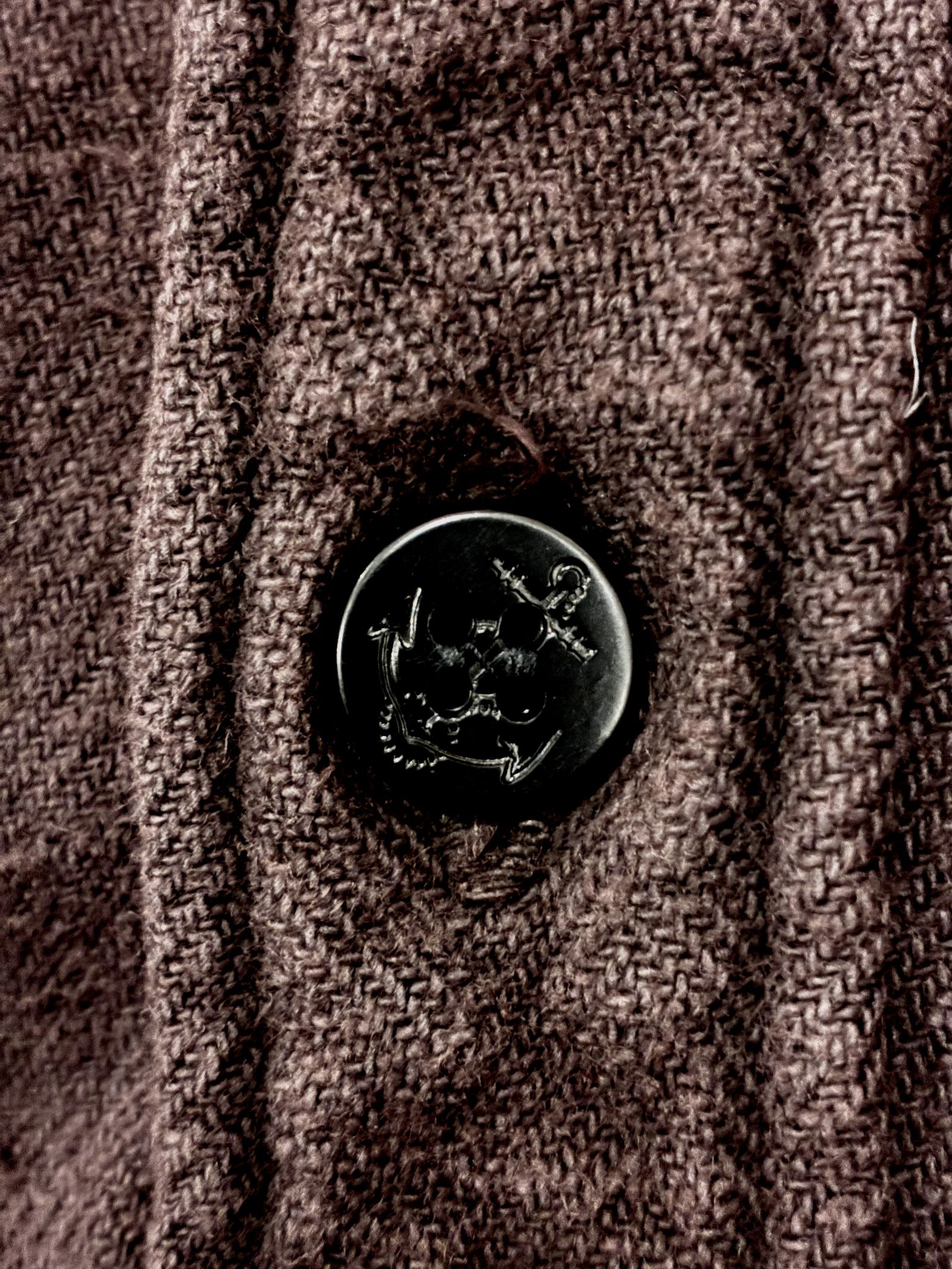 US NAVY CPOシャツ / ボルドー / ビッグジョン