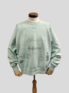 No,10 Crew(Sanfransisco) クルーネックスウェット サンフランシスコ / サックス / UNISON SPECIAL ユニゾンスペシャル