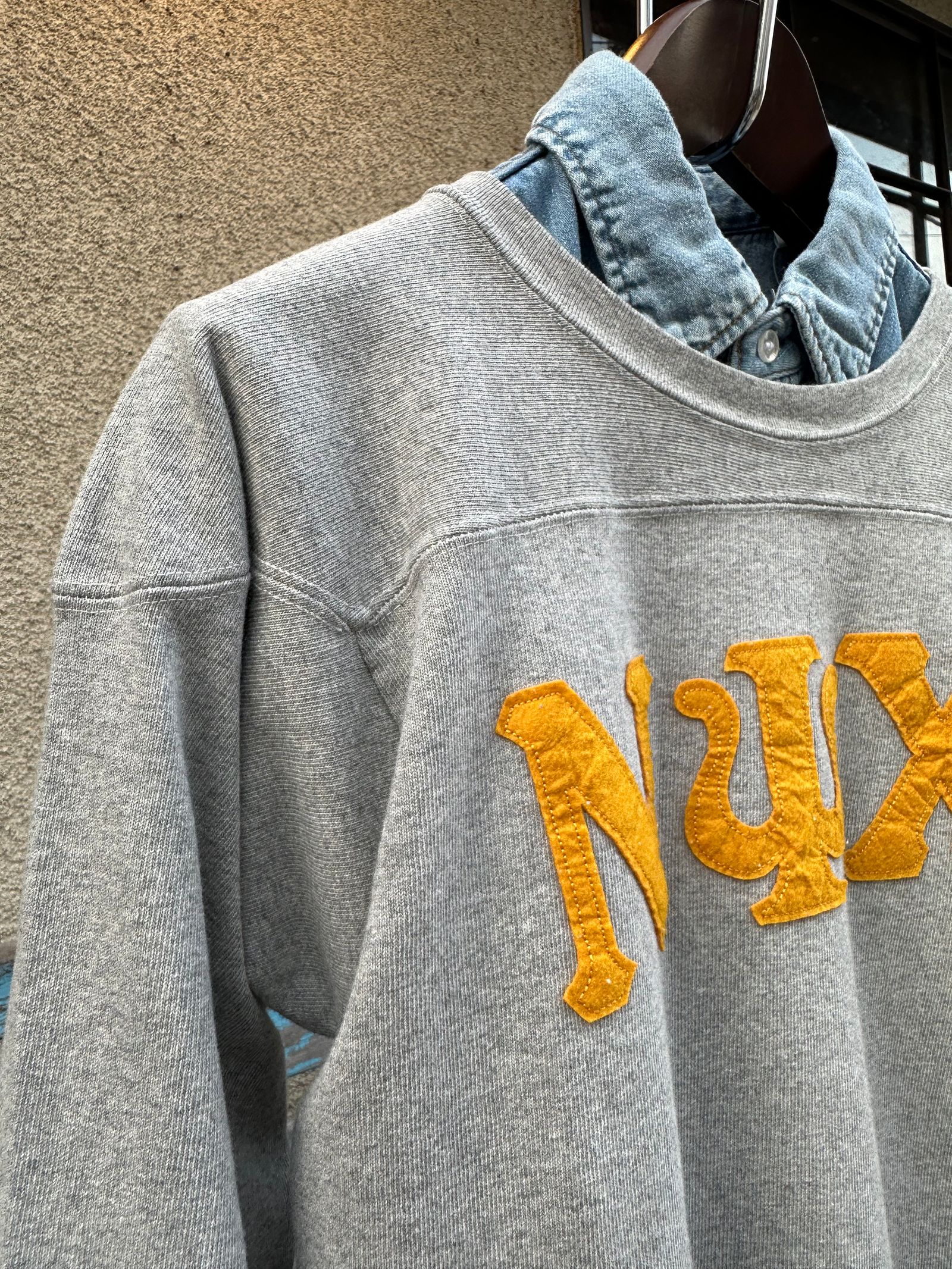 ROCHESTER / ロチェスターコレクション / フットボールロングスリーブTシャツ / オックスフォードグレー