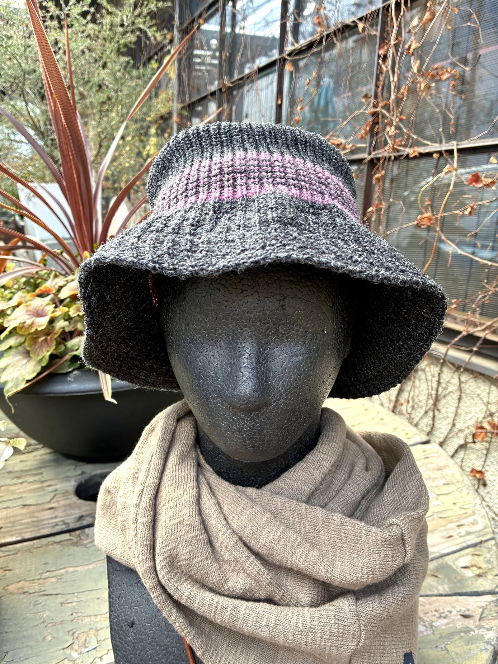 KINGSTON HAT / Nasngwam. × Highland2000 / ニットハット / バケットハット / チャコール / ナスングワム