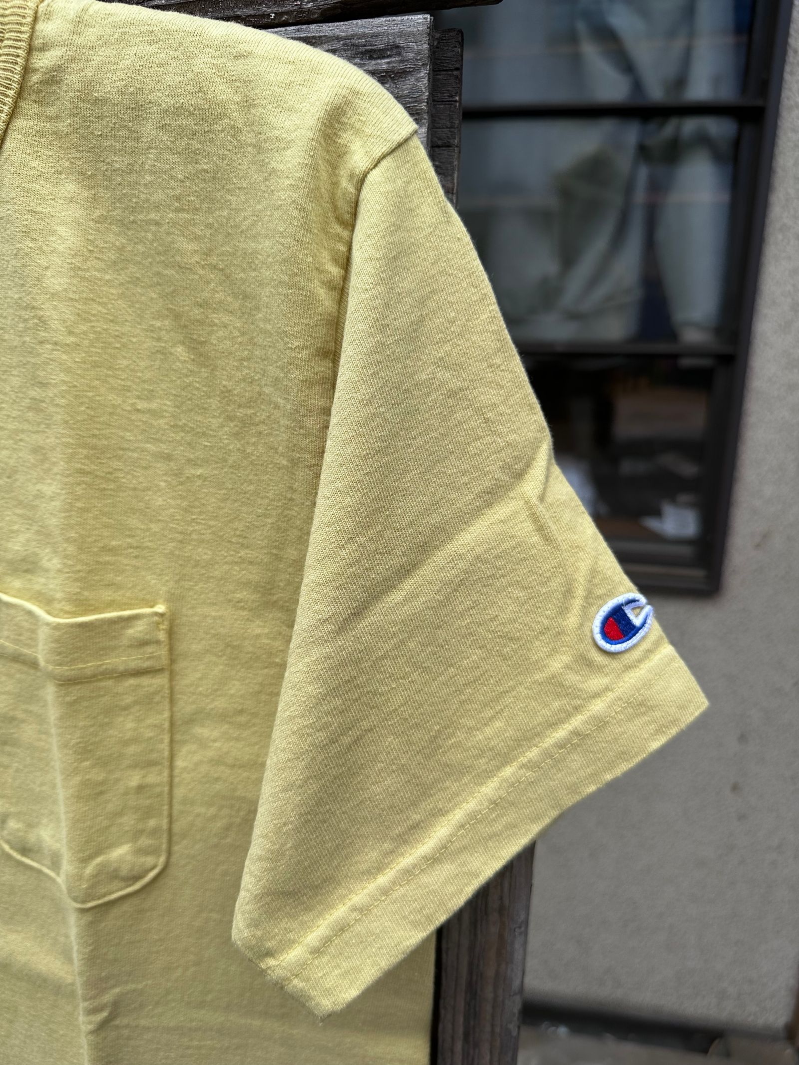 T1011 / ティーテンイレブン / ショートスリーブポケットTシャツ / MADE IN USA / メイズイエロー  / デッドストック