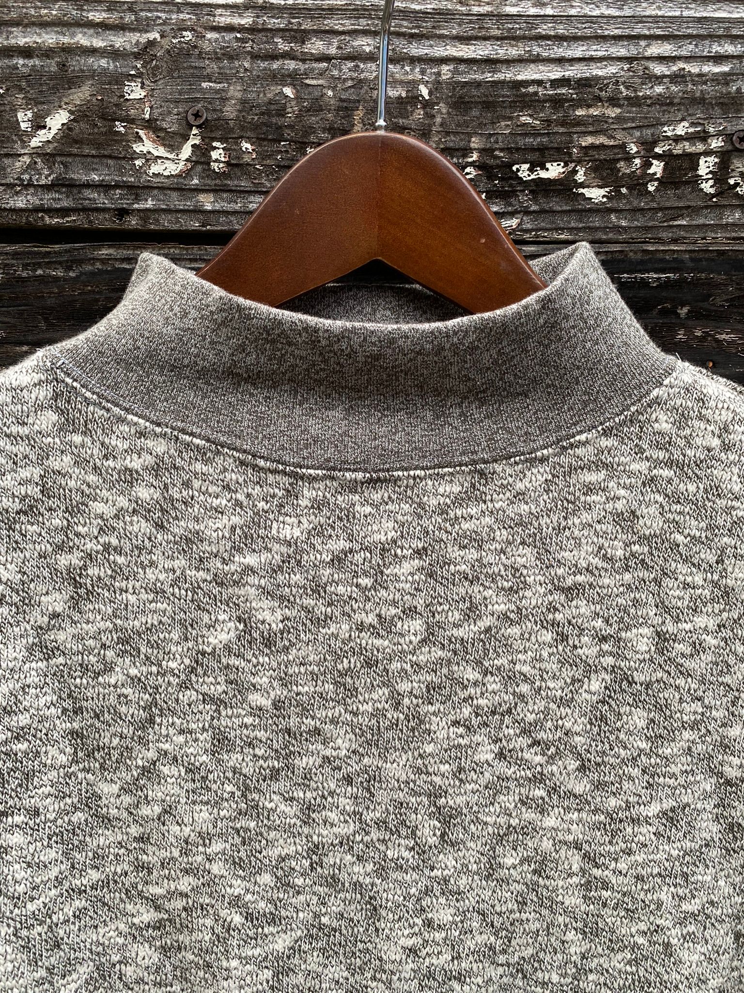 te002H / ORIGNAL NEW HIGH NECK-T / ハイネック / MIX CHARCOAL