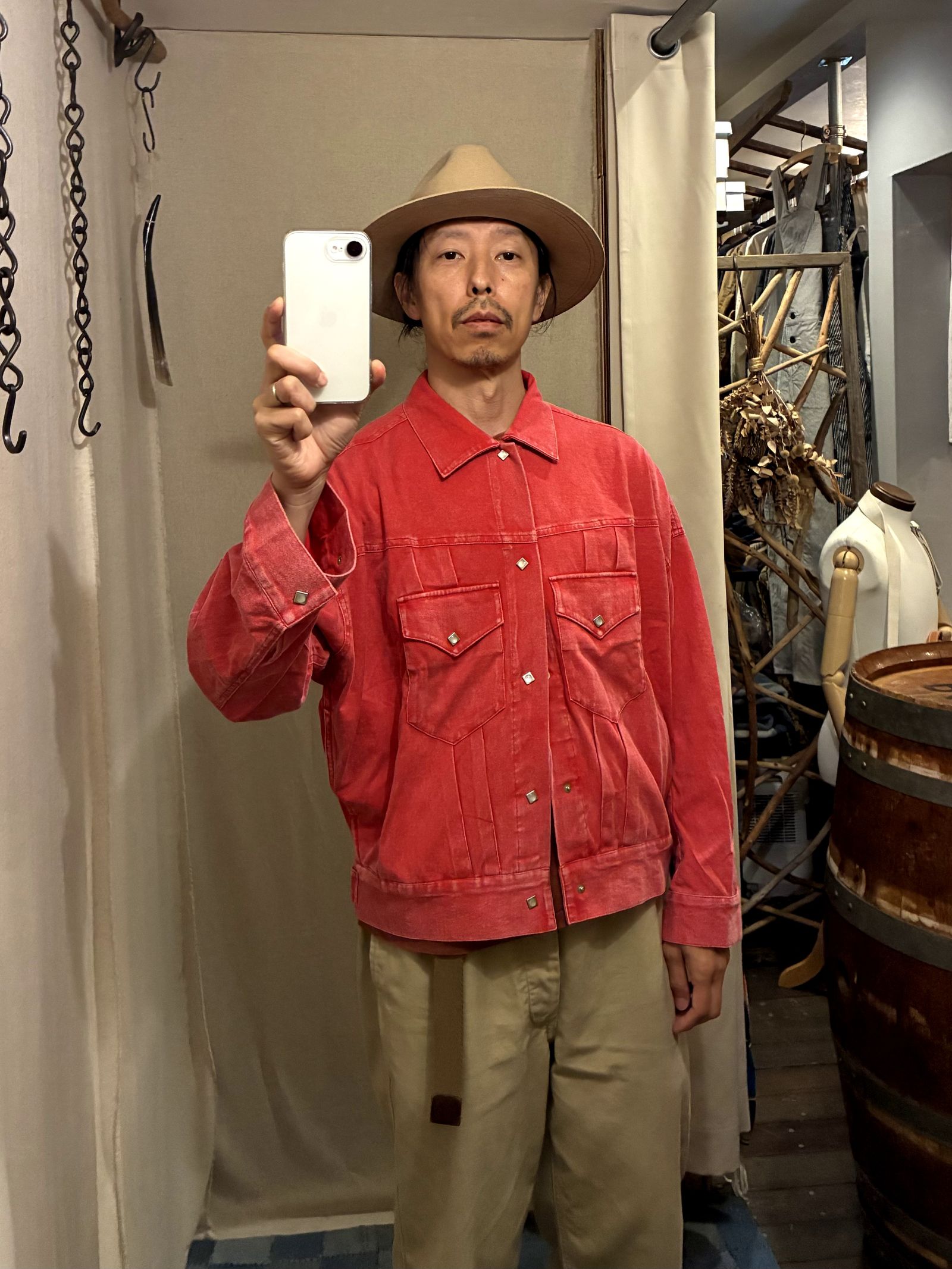 ウエスタンショートジャケット / レッド / Lorraine t-cloth V.D (faded Red) / インプレストア