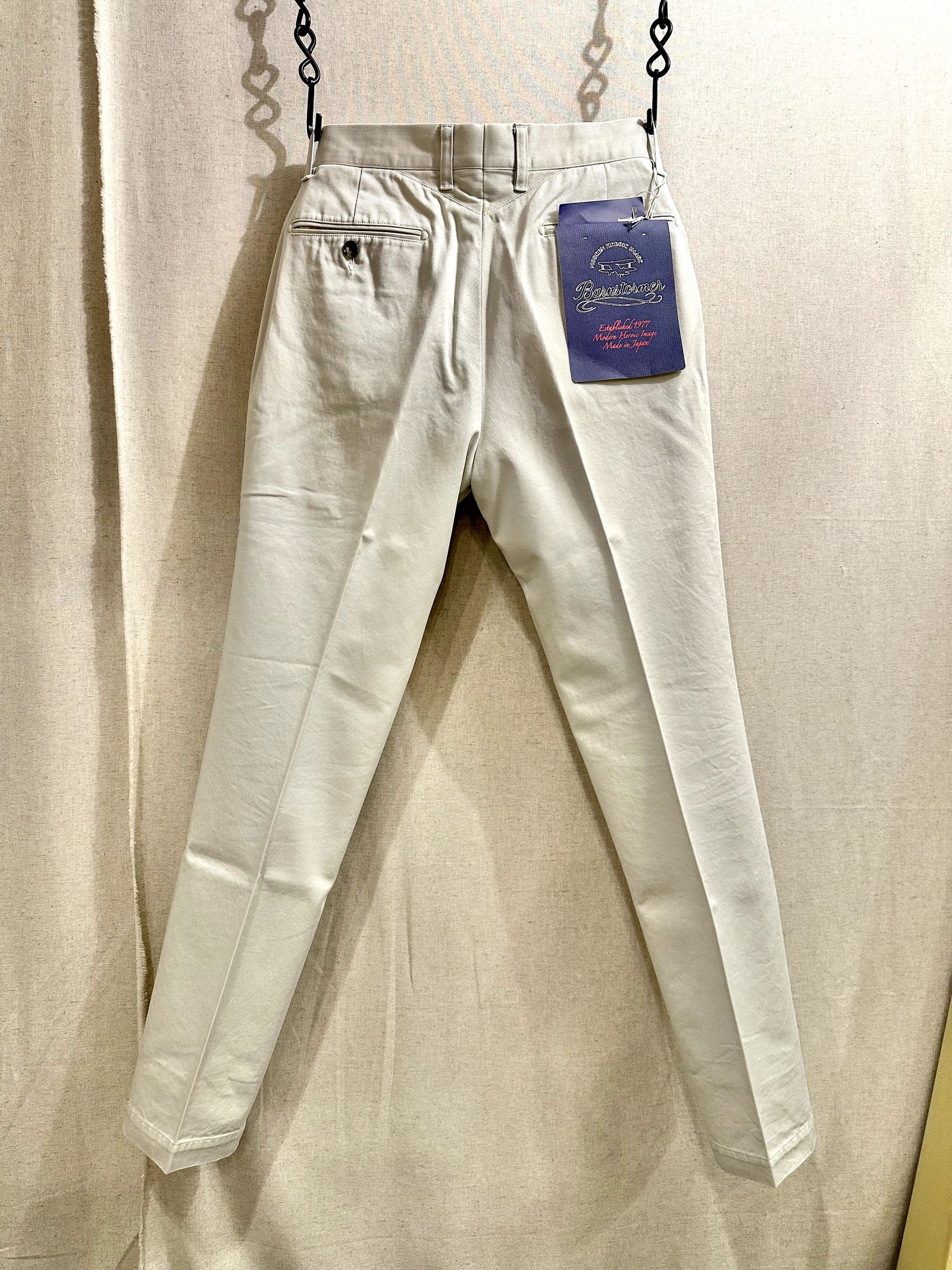 バーンストーマー / 1001P NOP DRESS CHINOS ノープリーツドレスチノ / サンド